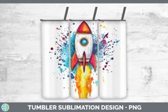 GorgeousWatercolor Splash Toy Tumbler design.