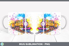 GorgeousWatercolor Splash Toy Mug Wrap design.