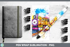 GorgeousWatercolor Splash Toy Pen Wrap design.
