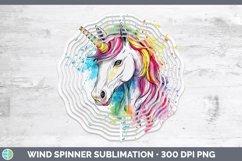 GorgeousWatercolor Splash Toy Wind Spinner design.