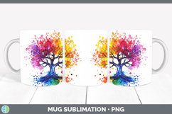 GorgeousWatercolor Splash Mug Wrap design.