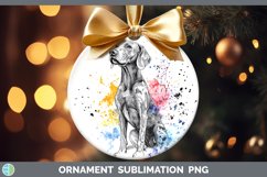 GorgeousWatercolor Splash Ornament design.