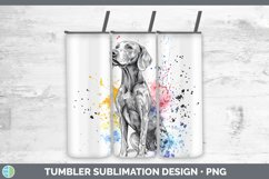 GorgeousWatercolor Splash Tumbler design.