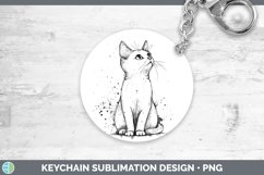 GorgeousWatercolor Splash Keychain design.