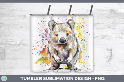GorgeousWatercolor Splash Tumbler design.