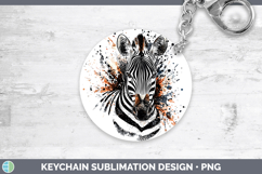 GorgeousWatercolor Splash Keychain design.