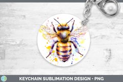 GorgeousWatercolor Splatter Keychain design.