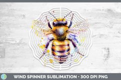 GorgeousWatercolor Splatter Wind Spinner design.
