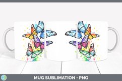 GorgeousWatercolor Splatter Mug Wrap design.