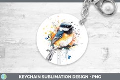 GorgeousWatercolor Splatter Keychain design.