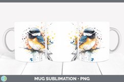 GorgeousWatercolor Splatter Mug Wrap design.