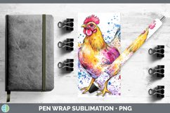 GorgeousWatercolor Splatter Pen Wrap design.