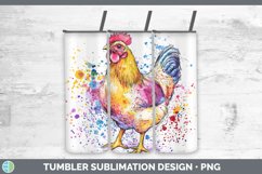GorgeousWatercolor Splatter Tumbler design.