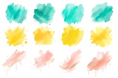 Watercolor Splatter Clipart Bundle, 48 PNG Designs Product Image 2