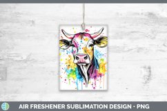 GorgeousWatercolor Splatter Air Freshener design.
