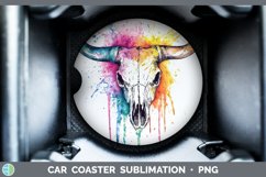 GorgeousWatercolor Splatter Car Coaster design.