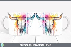 GorgeousWatercolor Splatter Mug Wrap design.