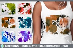 Bundle of six Watercolor Splatter distressed sublimation Splatter panels.