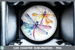 GorgeousWatercolor Splatter Car Coaster design.