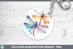 GorgeousWatercolor Splatter Keychain design.