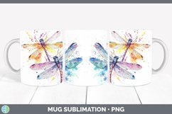 GorgeousWatercolor Splatter Mug Wrap design.