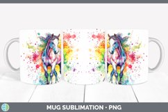 GorgeousWatercolor Splatter Mug Wrap design.