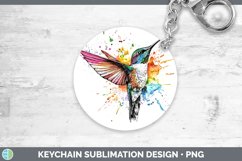 GorgeousWatercolor Splatter Keychain design.