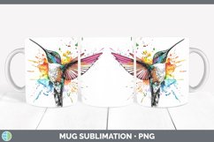 GorgeousWatercolor Splatter Mug Wrap design.