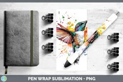 GorgeousWatercolor Splatter Pen Wrap design.