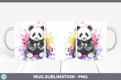 GorgeousWatercolor Splatter Mug Wrap design.