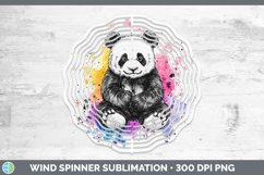 GorgeousWatercolor Splatter Wind Spinner design.