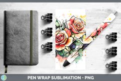 GorgeousWatercolor Splatter Pen Wrap design.