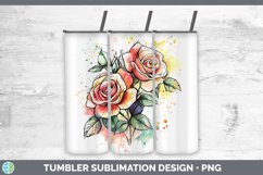 GorgeousWatercolor Splatter Tumbler design.