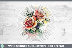 GorgeousWatercolor Splatter Wind Spinner design.