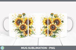 GorgeousWatercolor Splatter Mug Wrap design.