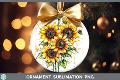 GorgeousWatercolor Splatter Ornament design.