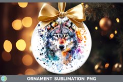 GorgeousWatercolor Splatter Ornament design.