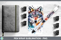 GorgeousWatercolor Splatter Pen Wrap design.