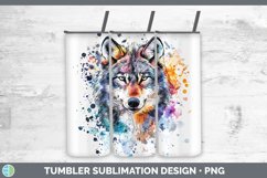 GorgeousWatercolor Splatter Tumbler design.