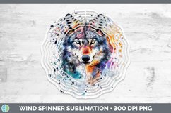 GorgeousWatercolor Splatter Wind Spinner design.