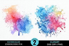 Watercolor Splotch Illustration Clipart Product Image 1