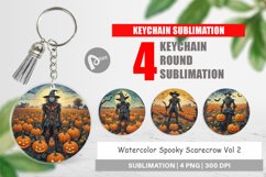 Keychain Watercolor Scarecrow Product Image 1