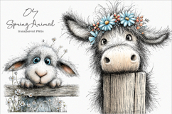 Watercolor Spring Animal Clipart Product Image 1