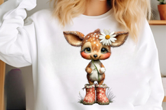 Watercolor Spring Animals Clipart Product Image 3