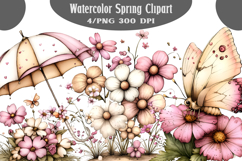 Watercolor Spring Clipart Product Image 1