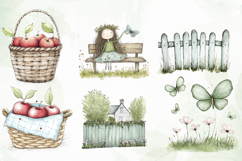 Watercolor Spring Clipart Sublimation Product Image 3