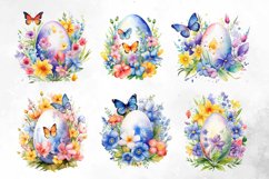 Watercolor Spring Easter Clipart Product Image 2