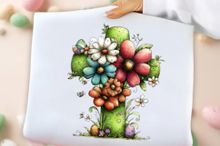 Watercolor Spring Floral Cross Clipart Product Image 3