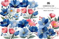Watercolor Spring Florals Collection Clipart Product Image 1