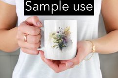 Spring bouquet - Flower bouquet - Flower Sublimation Product Image 2